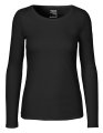 Dames T-shirt Neutral Long Sleeve Zwart